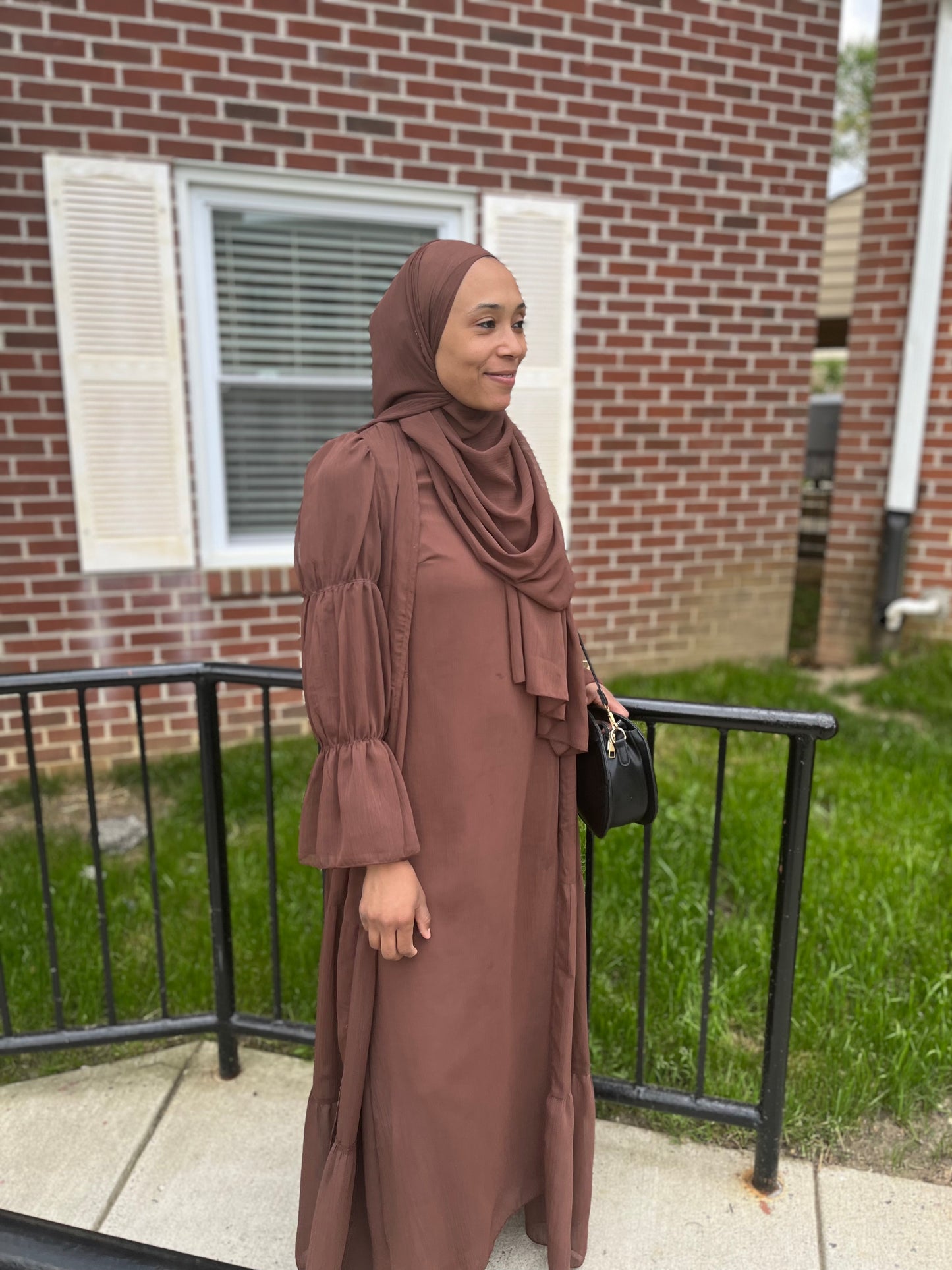 Coffee Amara Abaya Set