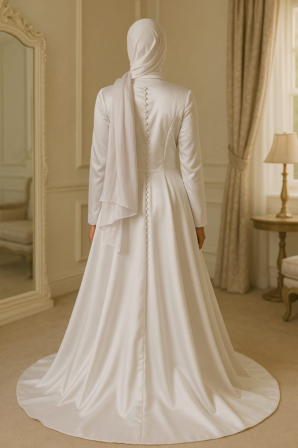 Layali Satin Bridal Gown