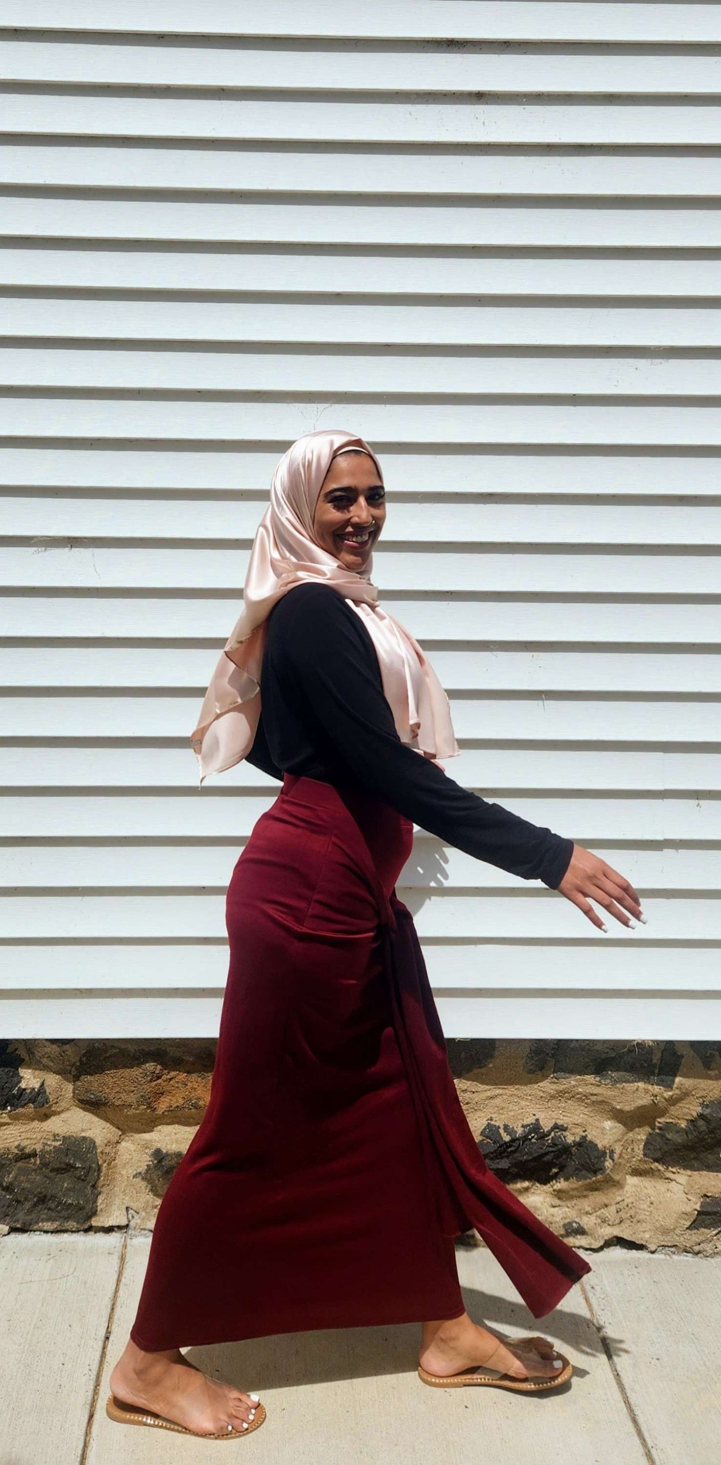 Maroon Amilia Skirt - Le Décor