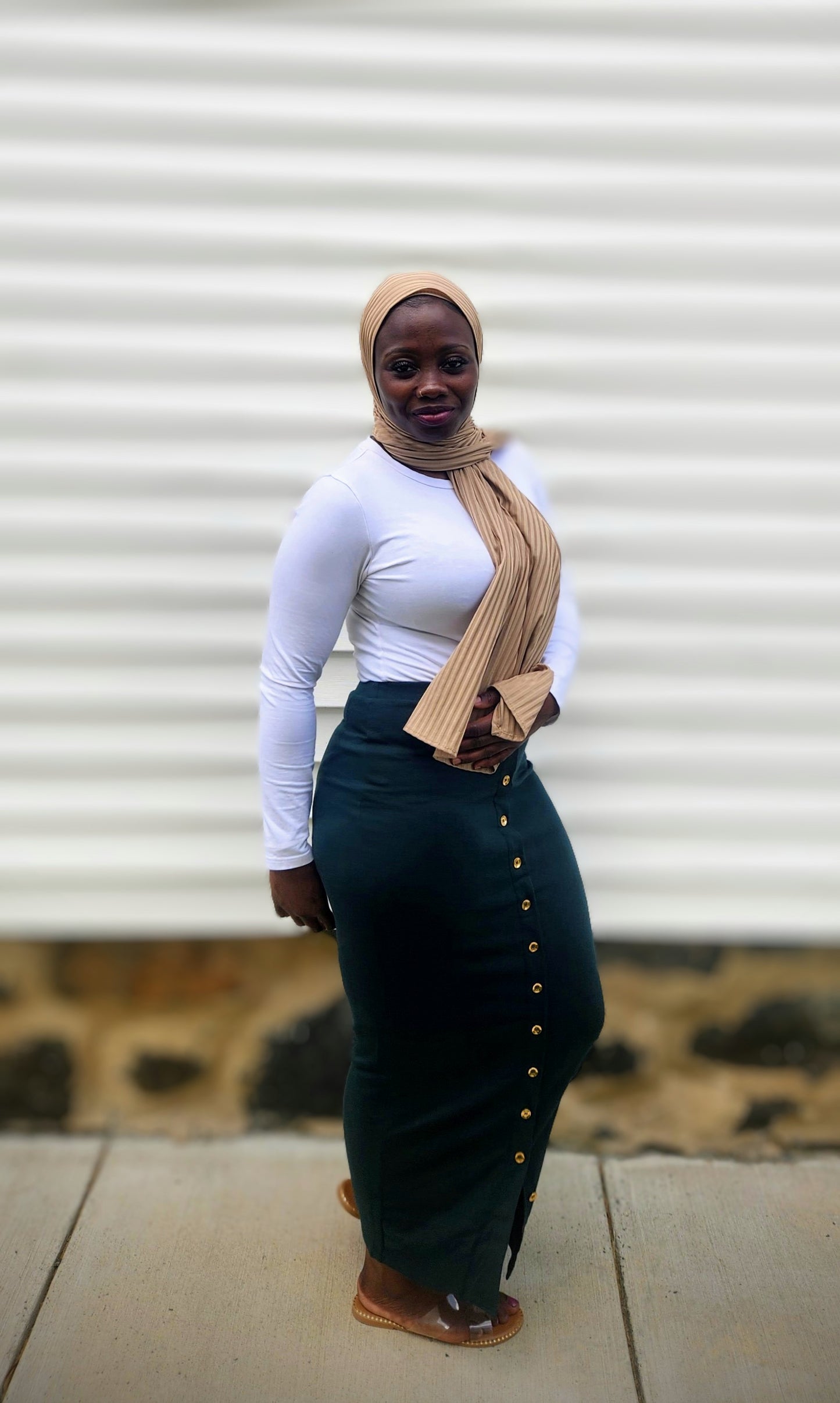 Hunter Green Zara Skirt - Le Décor