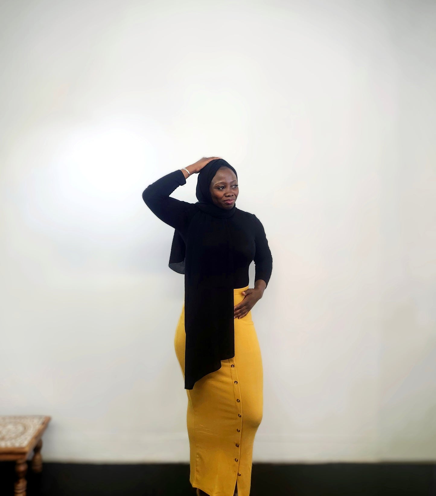 Mustard Zara Skirt - Le Décor