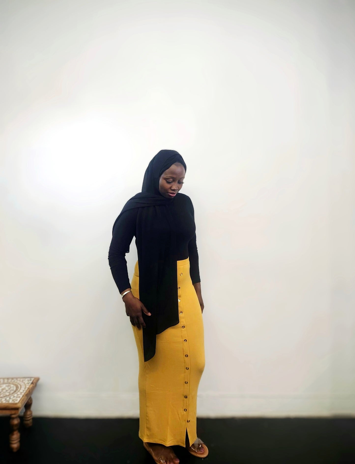 Mustard Zara Skirt - Le Décor