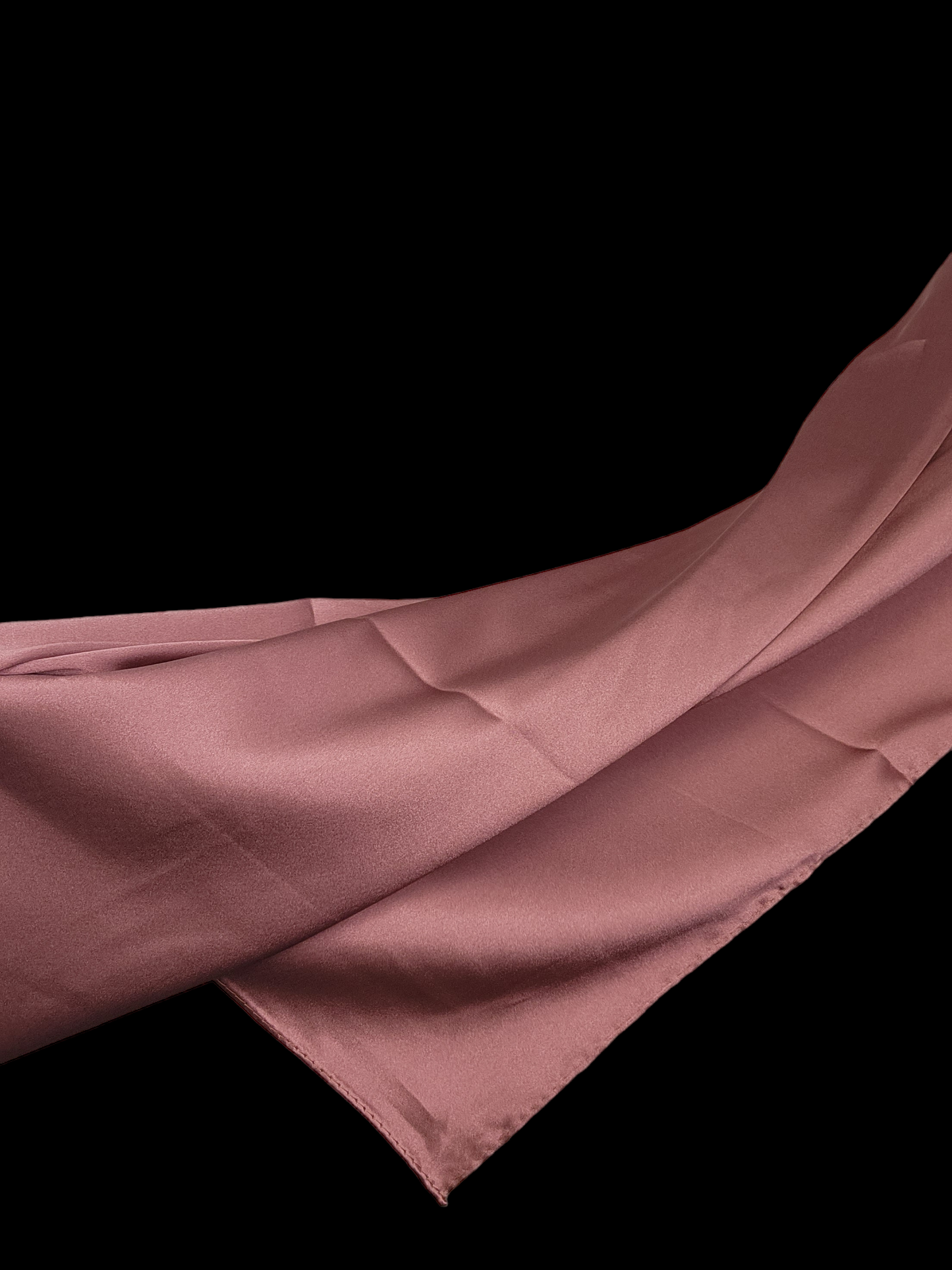 Rose Satin Hijab - Le Décor