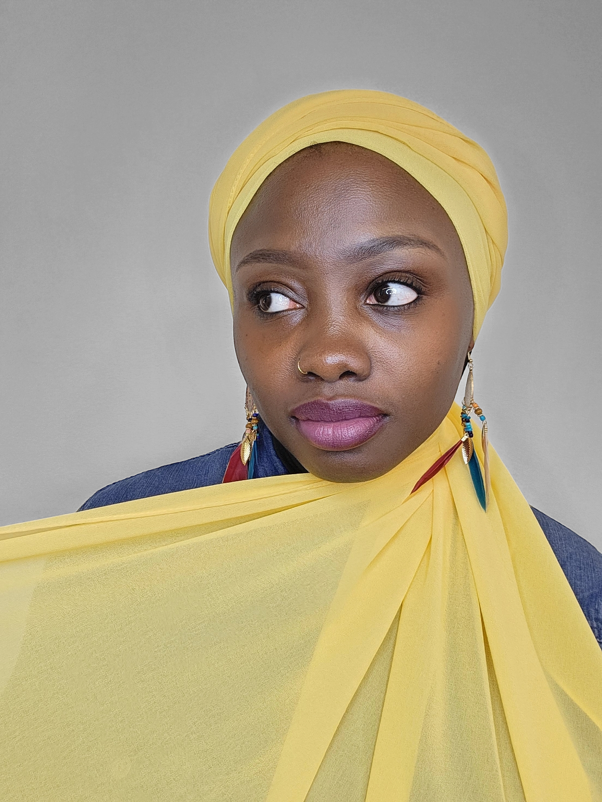 Daffodil Chiffon Hijab - Le Décor