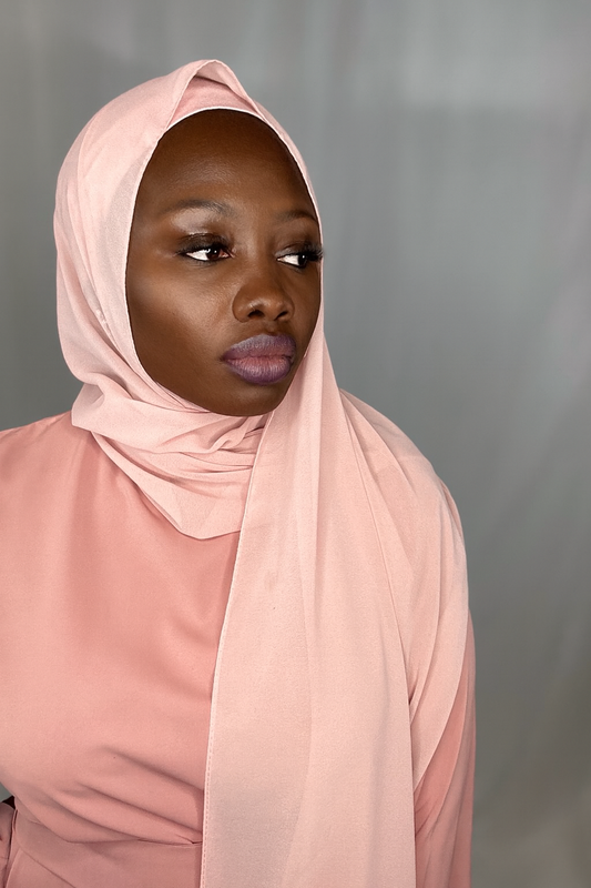 Petal Pink Lux Ruffle Hijab