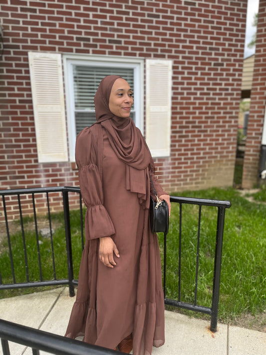 Coffee Amara Abaya Set