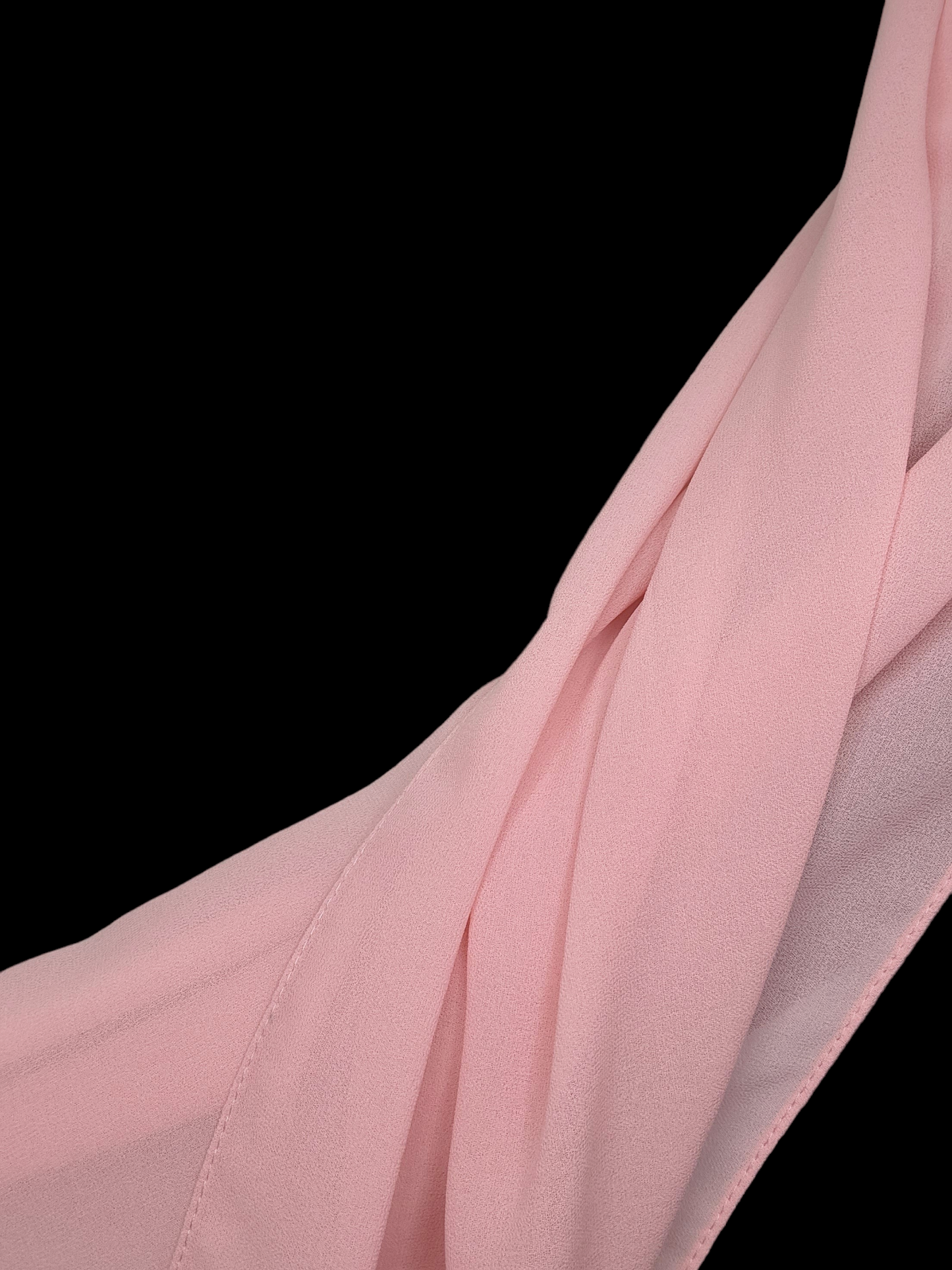 Baby Pink Chiffon Hijab - Le Décor