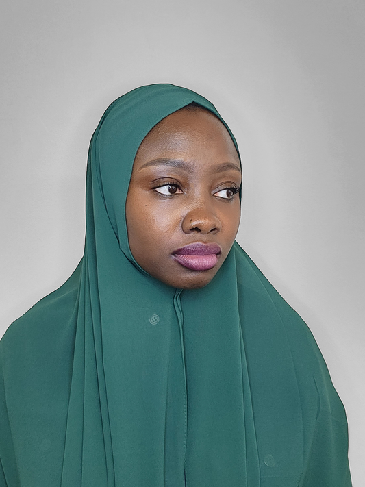 Pine Green Chiffon Hijab